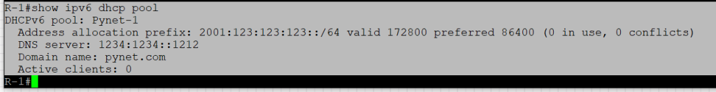 DHCP with IPv6 (DHCPv6) - Everything You Should Know 4 DHCPv6 verification R-1