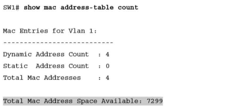 What is Port Security in Networking? 4 Show mac address table count