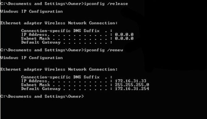 7 Common Network Issues and How to Solve Them 2 Removing IP Address Conflict with ipconfig
