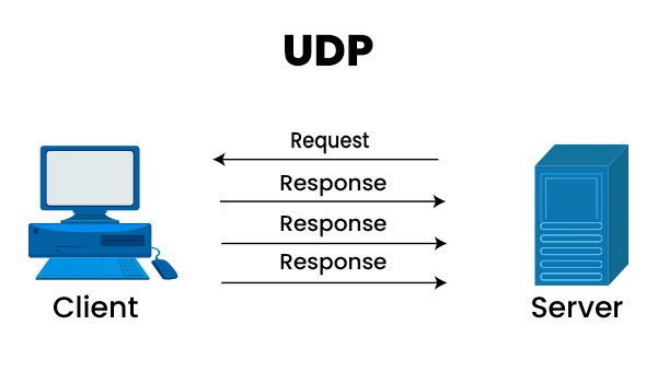 Transport Layer Protocols 4 A UDP Client and a server showing the transfer of data in UDP.