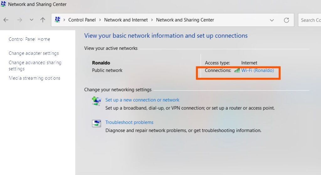 What are the Different Types of IP Address? 12 Now, select connections to find your IP Address