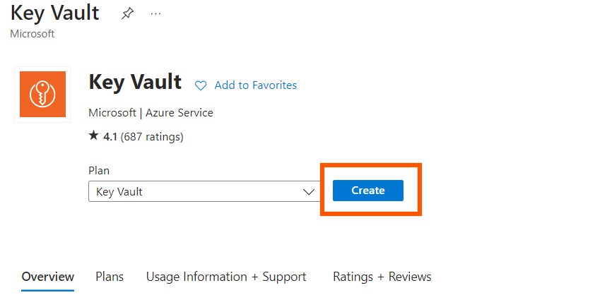 What is Microsoft Azure Key Vault? 5 Select Key vault and now click on the button create