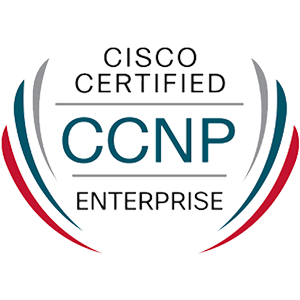 Best Networking Courses and Certification Online (2025) 3 CCNP Enterprise Logo