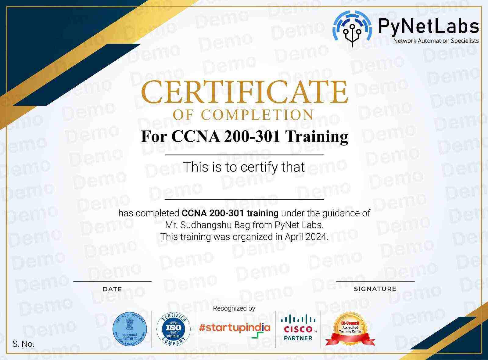 Best Networking Courses and Certification Online (2025) 14 Demo Certificate