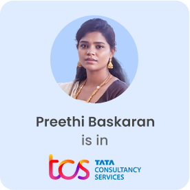 Best Job Guarantee Course in Gurgaon – 100% Placement 25 Preethi Baskaran